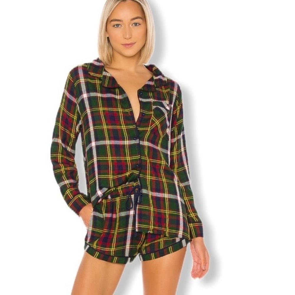 REVOLVE Plush Apparel Ultra Soft Plaid Pajama Set